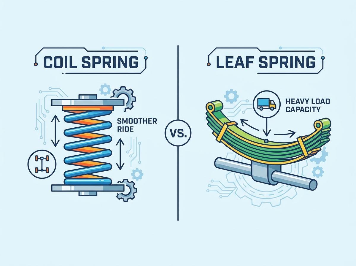 Coil spring suspension system components