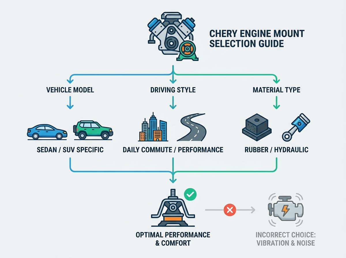 Engine mount for Chery