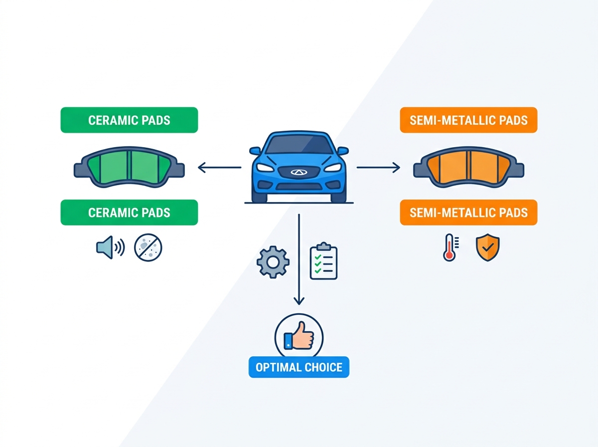 Chery Brake Pad Replacement Specifications
