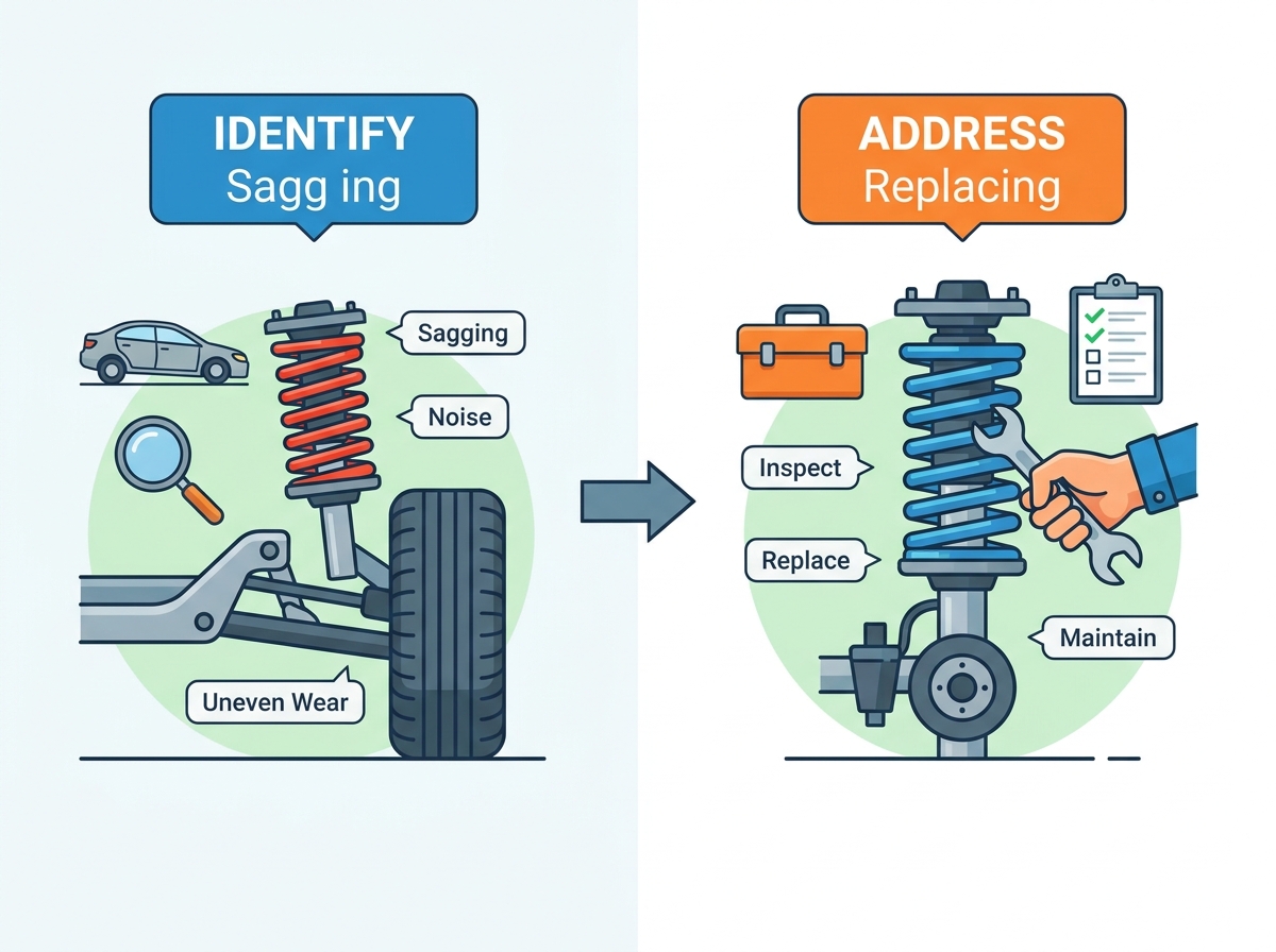Coil spring inspection and replacement
